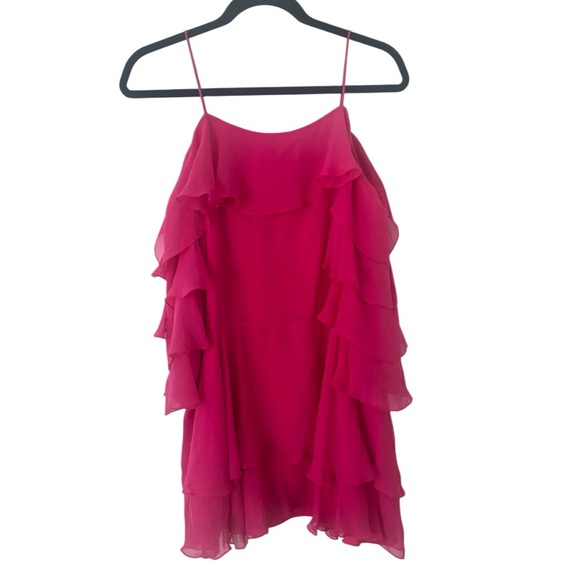 Alice + Olivia Ruffle Tier Mini Dress - Picture 2 of 4